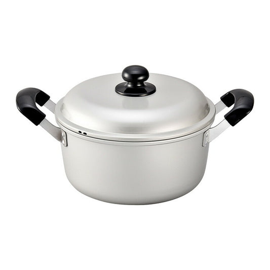 アルマイト シルビー 両手鍋22cm北陸アルミニウム株式会社4977449108030(代引不可)