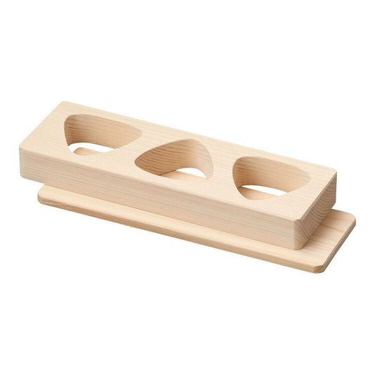 桧 おにぎり抜型(敷板付)3穴 06307ヤマコー株式会社4988484063079(代引不可)