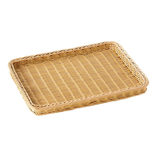 樹脂製ディスプレイバスケット 浅型30号 アイボリー萬洋4992135338515(代引不可)