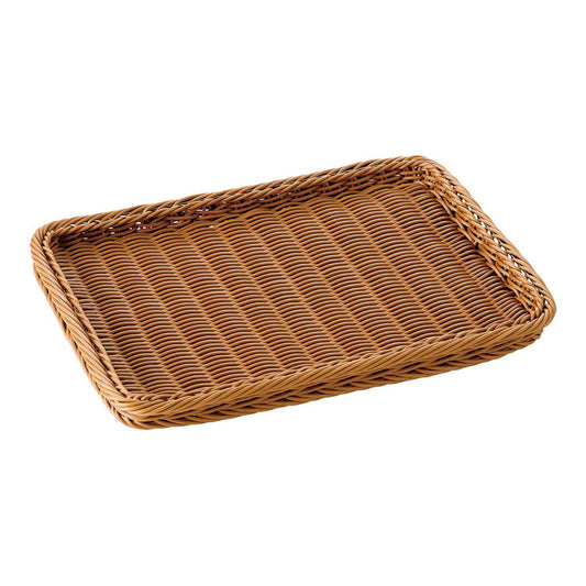 樹脂製ディスプレイバスケット 浅型25号 ブラウン萬洋4992135338539(代引不可)