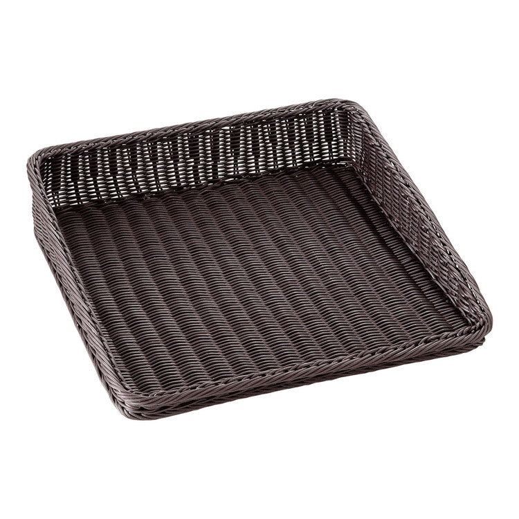 樹脂製ディスプレイバスケット 傾斜型45型 35号 ダークブラウン萬洋4992135338706(代引不可)