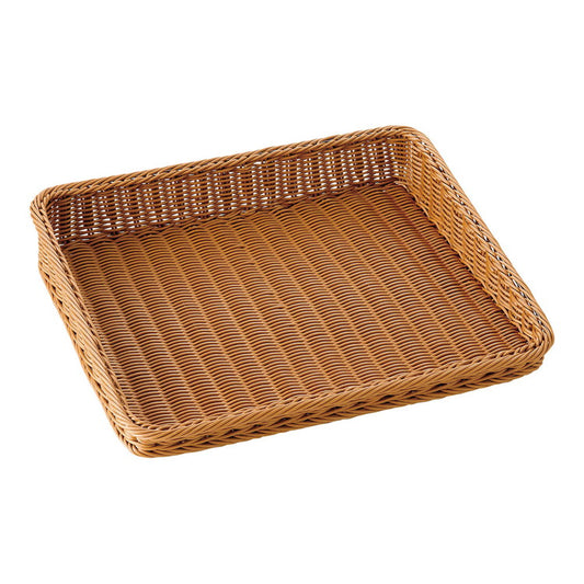 樹脂製ディスプレイバスケット 傾斜型45型 40号 ブラウン萬洋4992135338713(代引不可)