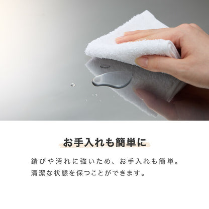 日本製 キッチンカウンター ステンレス天板 完成品 幅120 間仕切りキャスター付き スライド棚 コンセント付き 食器棚 一人暮らし 国産 キッチンボード おしゃれ (代引不可)