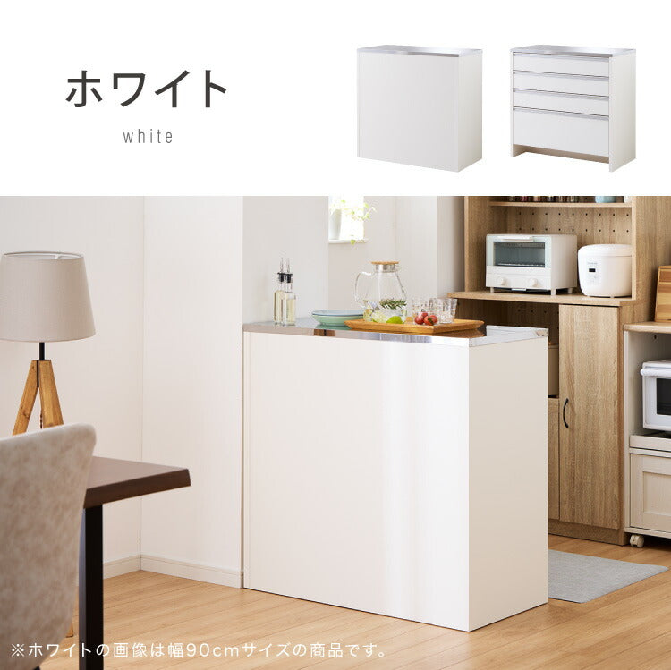 キッチンカウンター ステンレス天板 120cm 他とは違う職人加工の超