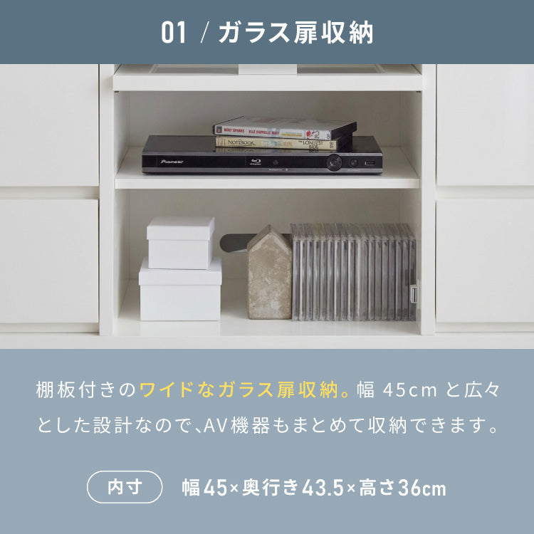 ガラス扉 左右にスウィングできるテレビ台 日本製 完成品 テレビ台 テレビボード コーナー 100cm 大型テレビ コーナーテレビ台 コーナータイプ コーナー設置 49V対応 隠しキャスター