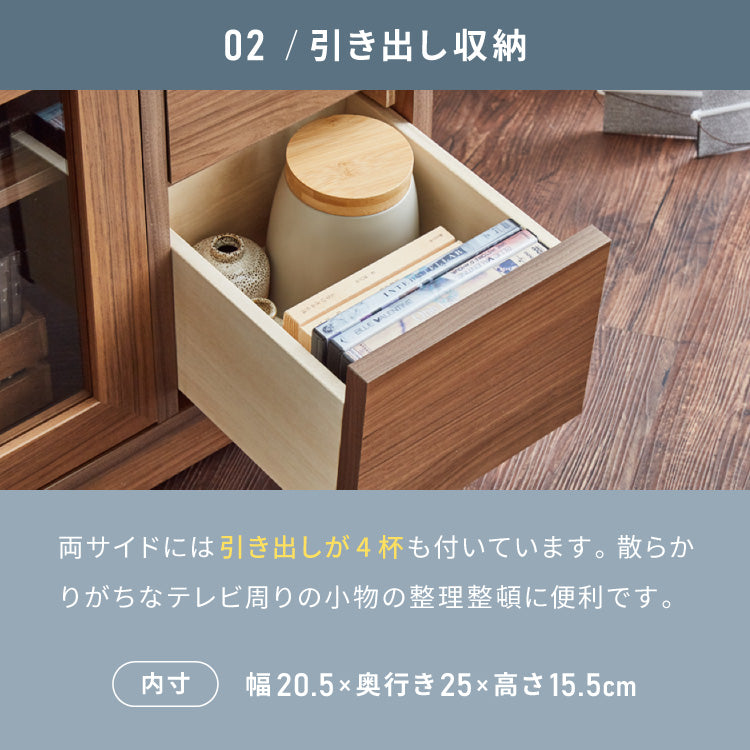ガラス扉 左右にスウィングできるテレビ台 日本製 完成品 テレビ台 テレビボード コーナー 100cm 大型テレビ コーナーテレビ台 コーナータイプ コーナー設置 49V対応 隠しキャスター
