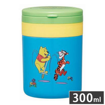 スケーター 折りたたみ ハンドル付き 保温 保冷 スープジャー 300ml レトロ くまのプーさん LJFO3AG