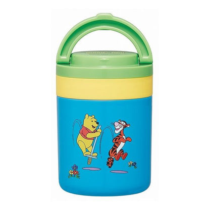 スケーター 折りたたみ ハンドル付き 保温 保冷 スープジャー 300ml レトロ くまのプーさん LJFO3AG