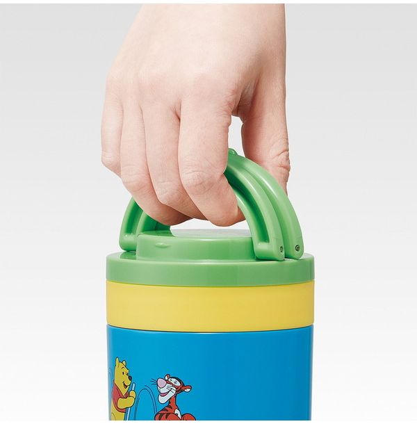 スケーター 折りたたみ ハンドル付き 保温 保冷 スープジャー 300ml レトロ くまのプーさん LJFO3AG
