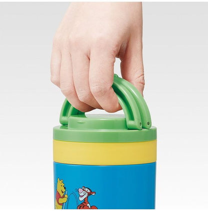 スケーター 折りたたみ ハンドル付き 保温 保冷 スープジャー 300ml レトロ くまのプーさん LJFO3AG