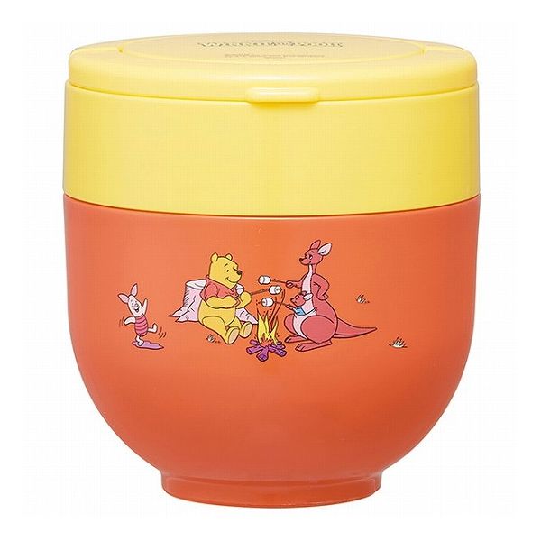 スケーター 折りたたみ ハンドル付き 保温 保冷 丼ぶり ジャー 540ml レトロ くまのプーさん LDNO6AG