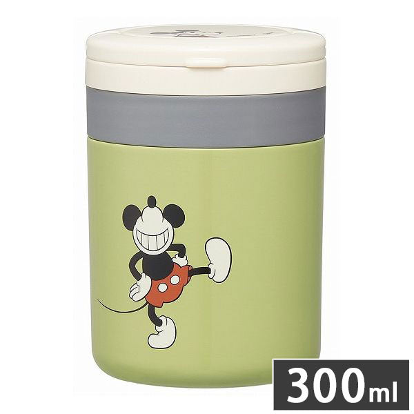 スケーター 折りたたみ ハンドル付き 保温 保冷 スープジャー 300ml ミッキーマウス LJFO3AG