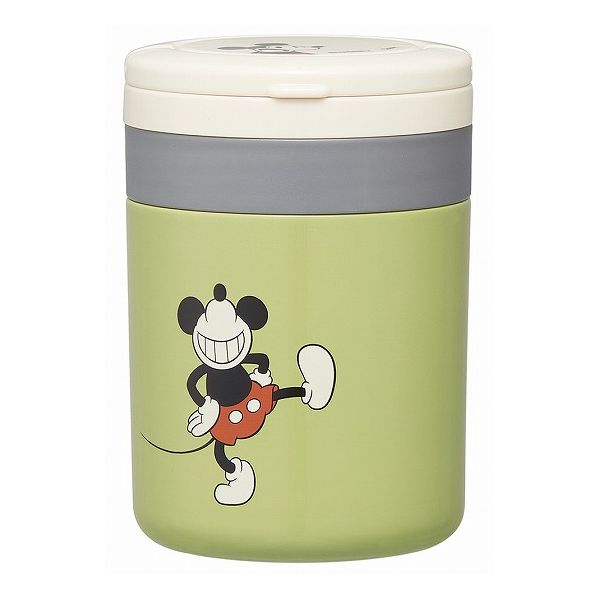 スケーター 折りたたみ ハンドル付き 保温 保冷 スープジャー 300ml ミッキーマウス LJFO3AG