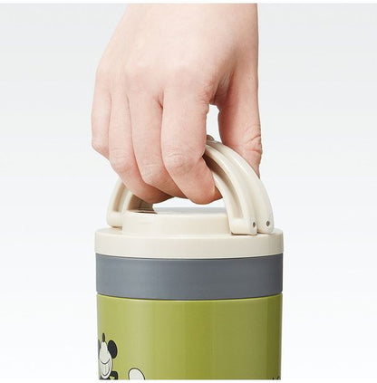 スケーター 折りたたみ ハンドル付き 保温 保冷 スープジャー 300ml ミッキーマウス LJFO3AG