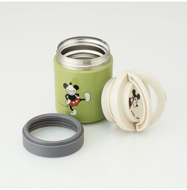 スケーター 折りたたみ ハンドル付き 保温 保冷 スープジャー 300ml ミッキーマウス LJFO3AG