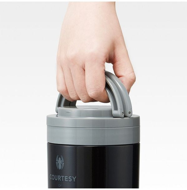 スケーター 折りたたみ ハンドル付き 保温 保冷 スープジャー 500ml スパイダーマン LJFO5AG