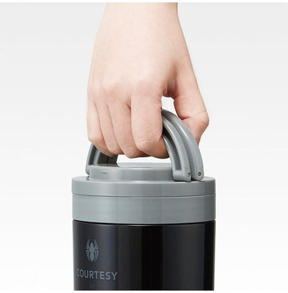 スケーター 折りたたみ ハンドル付き 保温 保冷 スープジャー 500ml スパイダーマン LJFO5AG