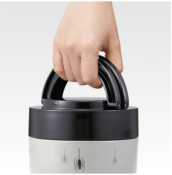 スケーター 折りたたみ ハンドル付き 保温 保冷 丼 ジャー 800ml スパイダーマン LDNO8AG