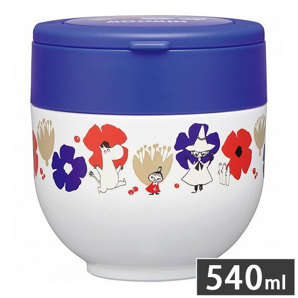 スケーター 折りたたみ ハンドル付き 保温 保冷 丼ぶり ジャー 540ml ムーミン LDNO6AG
