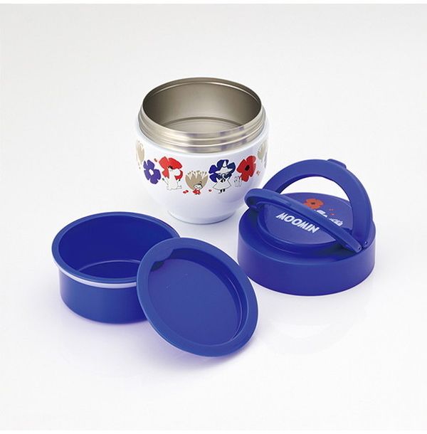 スケーター 折りたたみ ハンドル付き 保温 保冷 丼ぶり ジャー 540ml ムーミン LDNO6AG