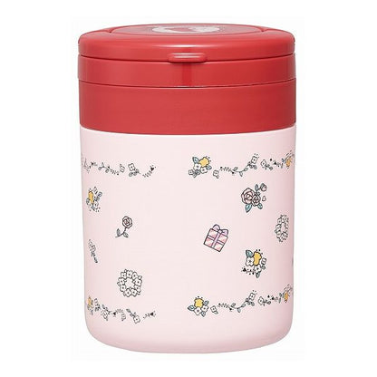 スケーター 折りたたみ ハンドル付き 保温 保冷 スープジャー 300ml マイメロディ フラワーレトロ LJFO3AG