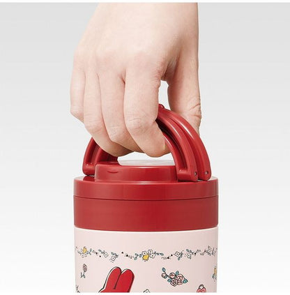 スケーター 折りたたみ ハンドル付き 保温 保冷 スープジャー 300ml マイメロディ フラワーレトロ LJFO3AG