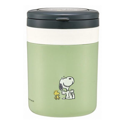 スケーター 折りたたみ ハンドル付き 保温 保冷 スープジャー 300ml スヌーピー バッジ LJFO3AG
