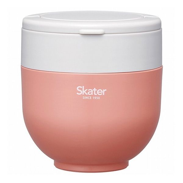 スケーター 折りたたみ ハンドル付き 保温 保冷 丼ぶり ジャー 540ml テラコッタオレンジ LDNO6AG