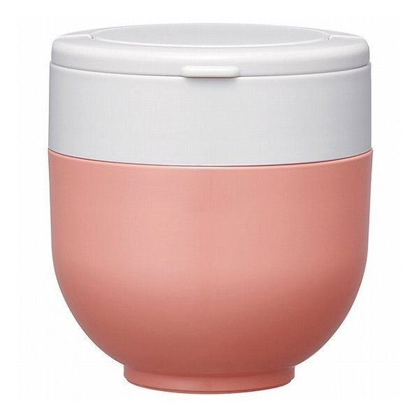 スケーター 折りたたみ ハンドル付き 保温 保冷 丼ぶり ジャー 540ml テラコッタオレンジ LDNO6AG