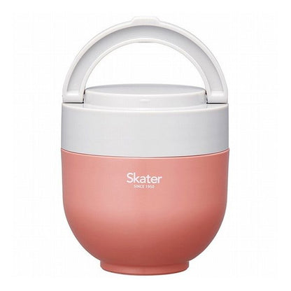 スケーター 折りたたみ ハンドル付き 保温 保冷 丼ぶり ジャー 540ml テラコッタオレンジ LDNO6AG