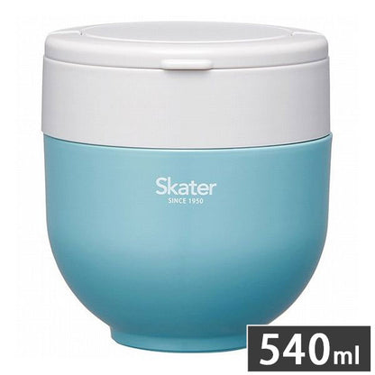 スケーター 折りたたみ ハンドル付き 保温 保冷 丼ぶり ジャー 540ml レイクグリーン LDNO6AG