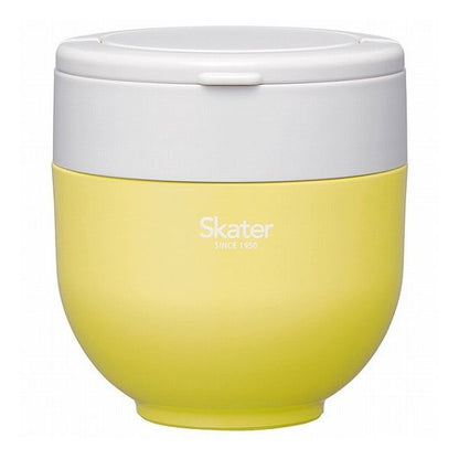 スケーター 折りたたみ ハンドル付き 保温 保冷 丼ぶり ジャー 540ml サフランイエロー LDNO6AG