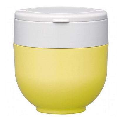 スケーター 折りたたみ ハンドル付き 保温 保冷 丼ぶり ジャー 540ml サフランイエロー LDNO6AG