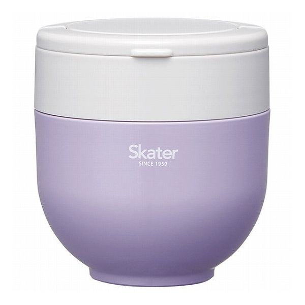 スケーター 折りたたみ ハンドル付き 保温 保冷 丼ぶり ジャー 540ml ライラックグレー LDNO6AG