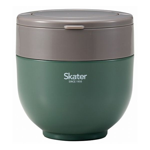 スケーター 折りたたみ ハンドル付き 保温 保冷 丼 ジャー 800ml エバーグリーン LDNO8AG