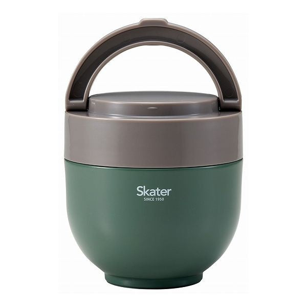 スケーター 折りたたみ ハンドル付き 保温 保冷 丼 ジャー 800ml エバーグリーン LDNO8AG