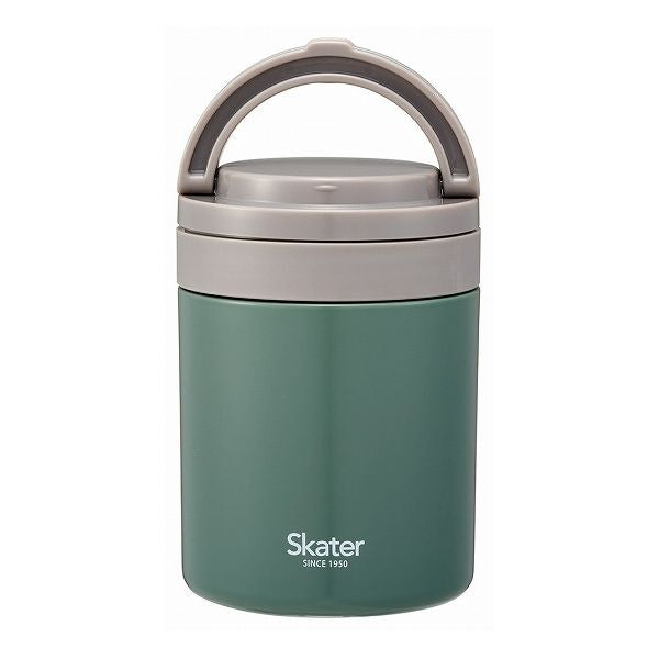 スケーター 折りたたみ ハンドル付き 保温 保冷 スープジャー 500ml エバーグリーン LJFO5AG