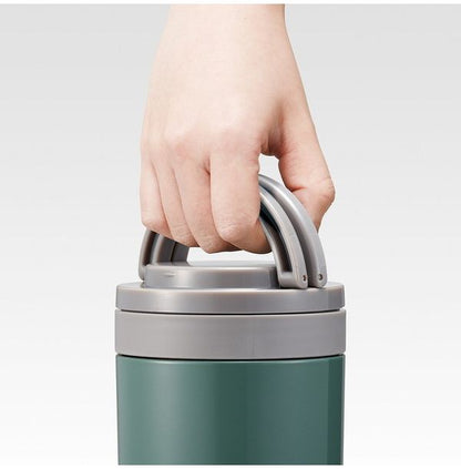 スケーター 折りたたみ ハンドル付き 保温 保冷 スープジャー 500ml エバーグリーン LJFO5AG