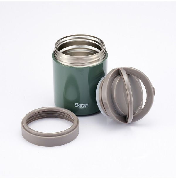 スケーター 折りたたみ ハンドル付き 保温 保冷 スープジャー 500ml エバーグリーン LJFO5AG