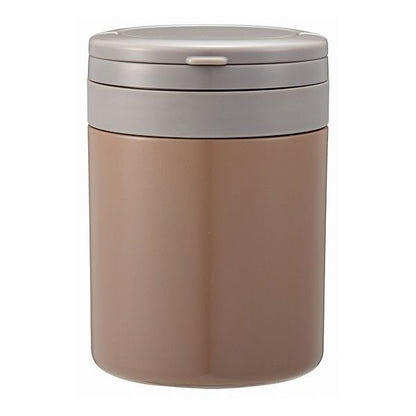 スケーター 折りたたみ ハンドル付き 保温 保冷 スープジャー 500ml ナッツブラウン LJFO5AG