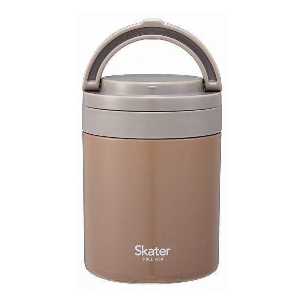 スケーター 折りたたみ ハンドル付き 保温 保冷 スープジャー 500ml ナッツブラウン LJFO5AG