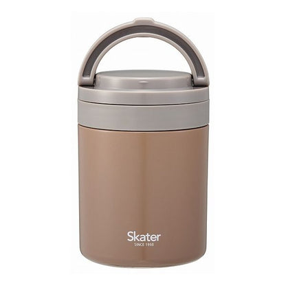 スケーター 折りたたみ ハンドル付き 保温 保冷 スープジャー 500ml ナッツブラウン LJFO5AG