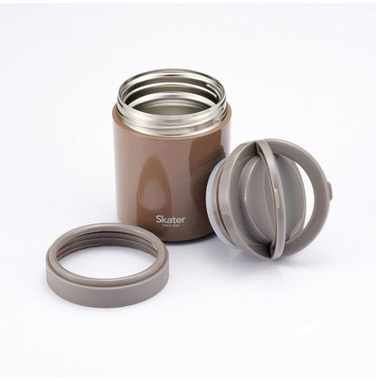 スケーター 折りたたみ ハンドル付き 保温 保冷 スープジャー 500ml ナッツブラウン LJFO5AG