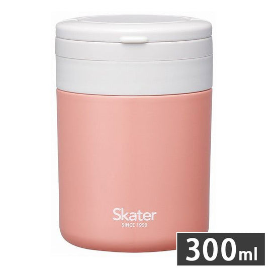 スケーター 折りたたみ ハンドル付き 保温 保冷 スープジャー 300ml テラコッタオレンジ LJFO3AG