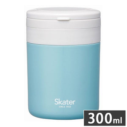 スケーター 折りたたみ ハンドル付き 保温 保冷 スープジャー 300ml レイクグリーン LJFO3AG