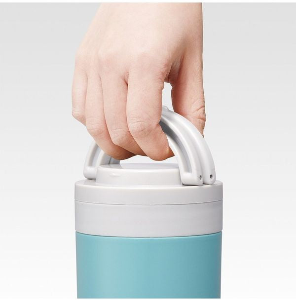 スケーター 折りたたみ ハンドル付き 保温 保冷 スープジャー 300ml レイクグリーン LJFO3AG