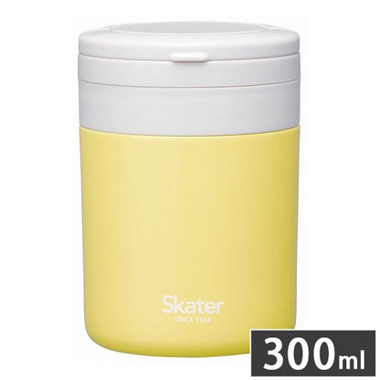 スケーター 折りたたみ ハンドル付き 保温 保冷 スープジャー 300ml サフランイエロー LJFO3AG