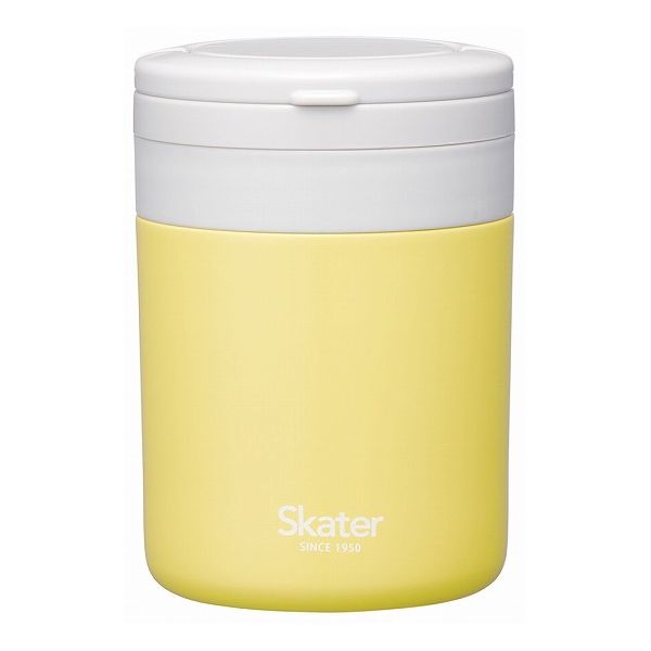 スケーター 折りたたみ ハンドル付き 保温 保冷 スープジャー 300ml サフランイエロー LJFO3AG