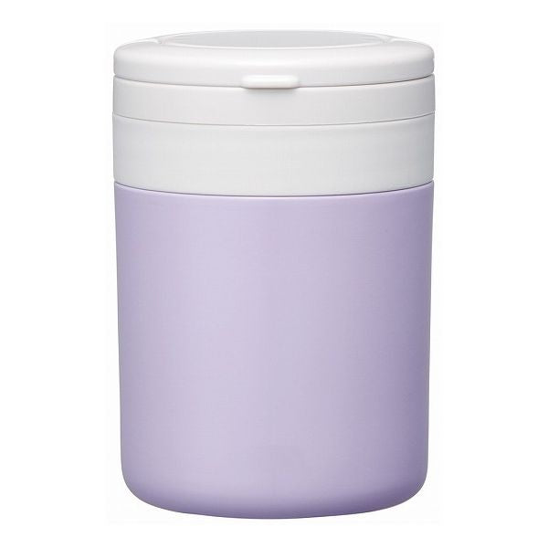 スケーター 折りたたみ ハンドル付き 保温 保冷 スープジャー 300ml ライラックグレー LJFO3AG