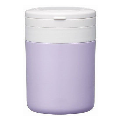 スケーター 折りたたみ ハンドル付き 保温 保冷 スープジャー 300ml ライラックグレー LJFO3AG